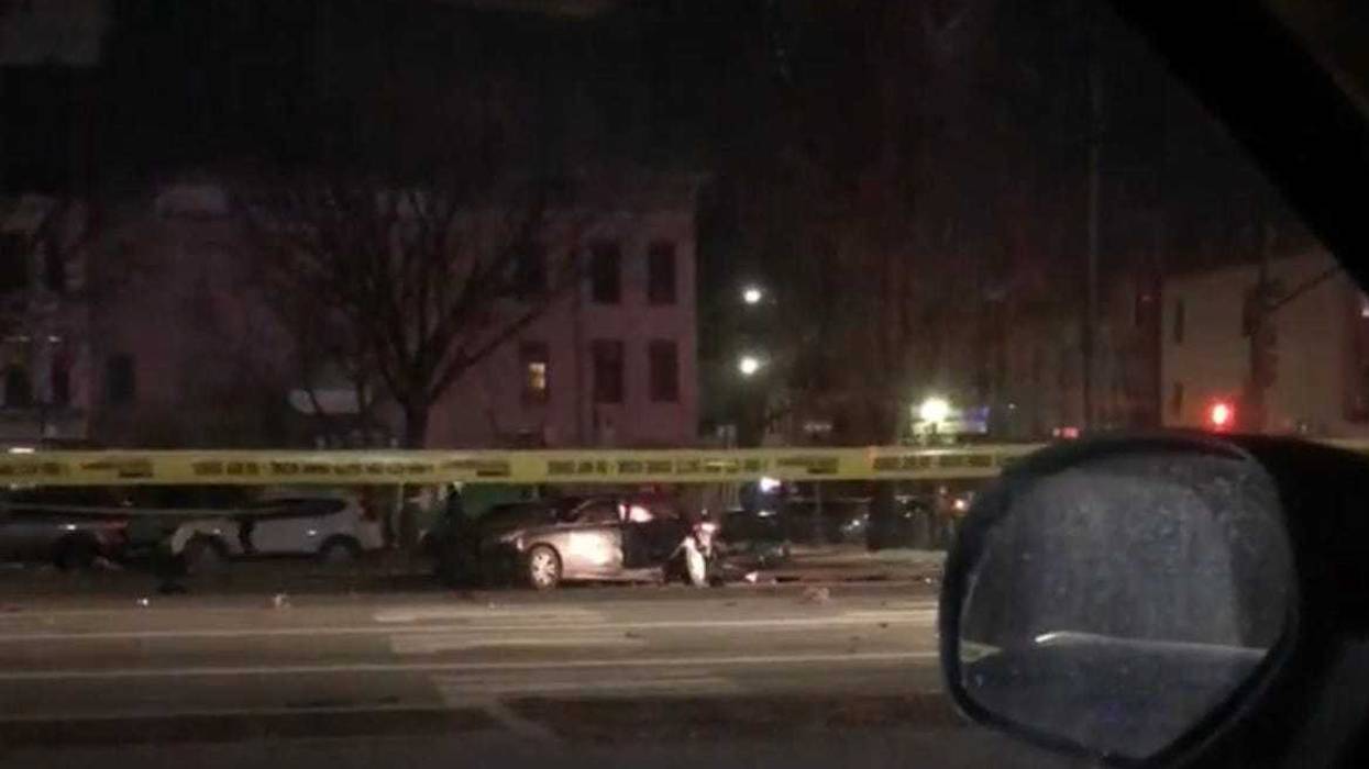 Car crash in Crown Heights