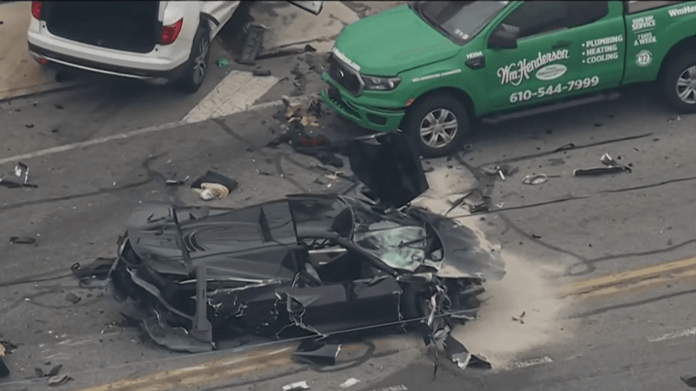 car crash in Prospect Park