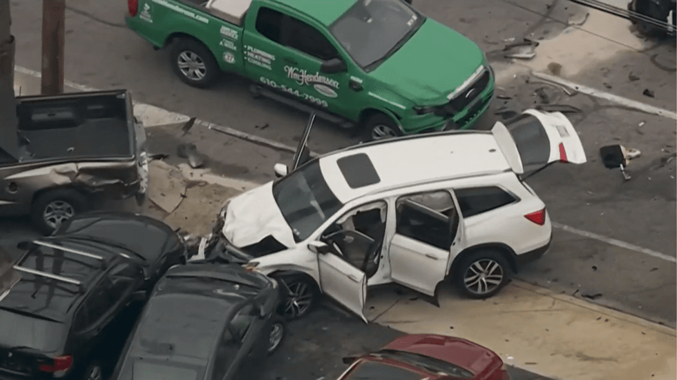 car crash in Prospect Park