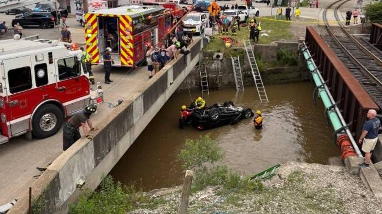 Person dies after car crashes into Etna creek