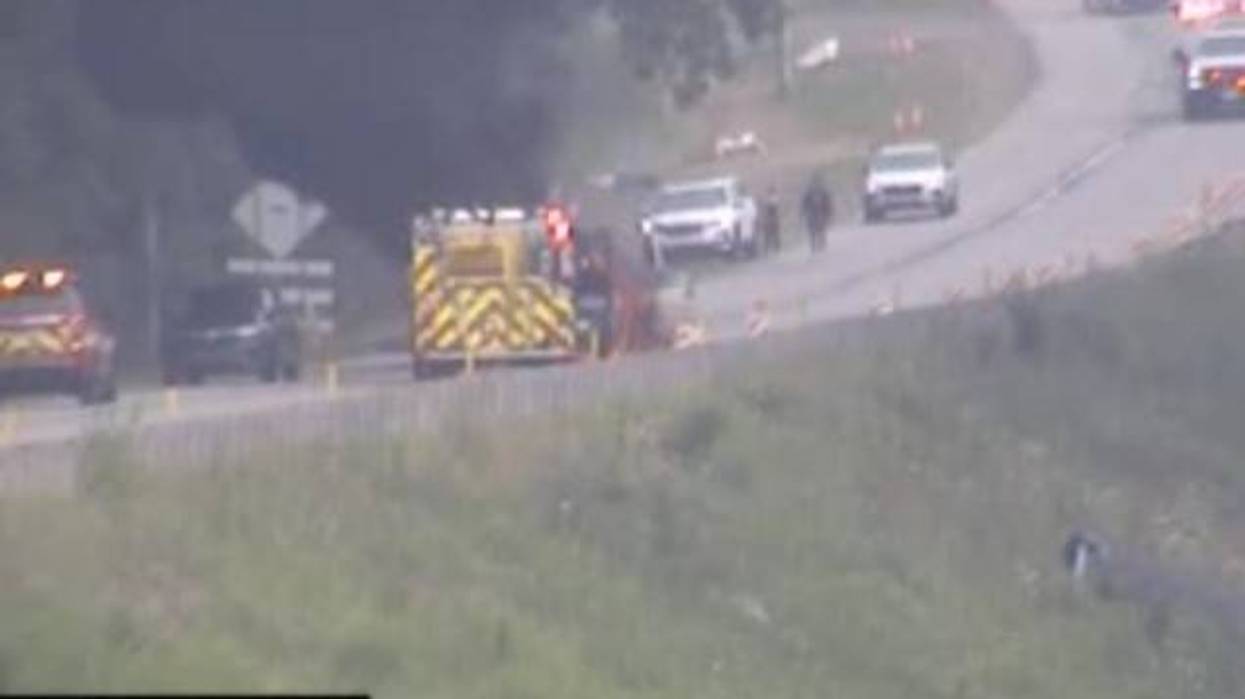Large car fire causing delays on I-79