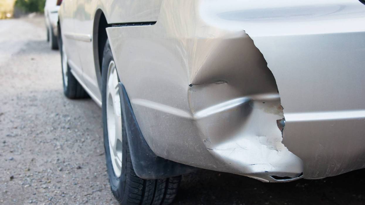 car hit