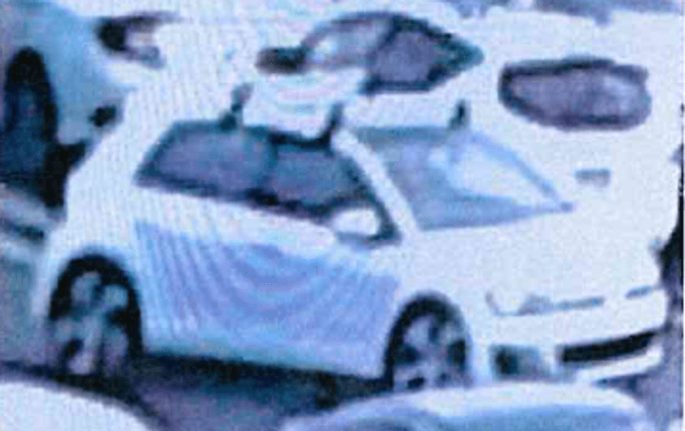 Car of suspect accused of taking upskirt photos at mall