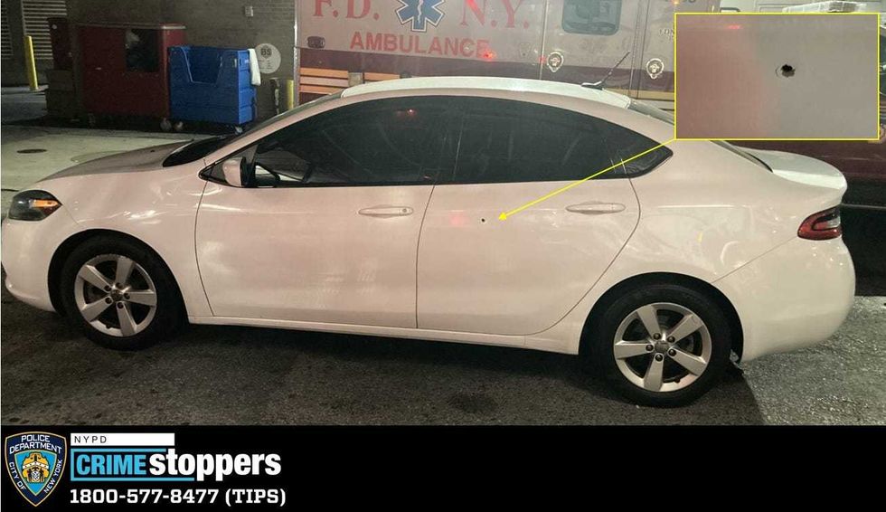 Car struck by bullet
