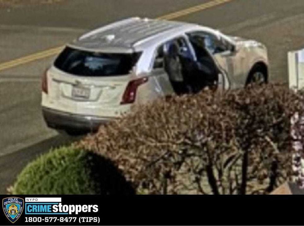 Car the thieves fled in after attack