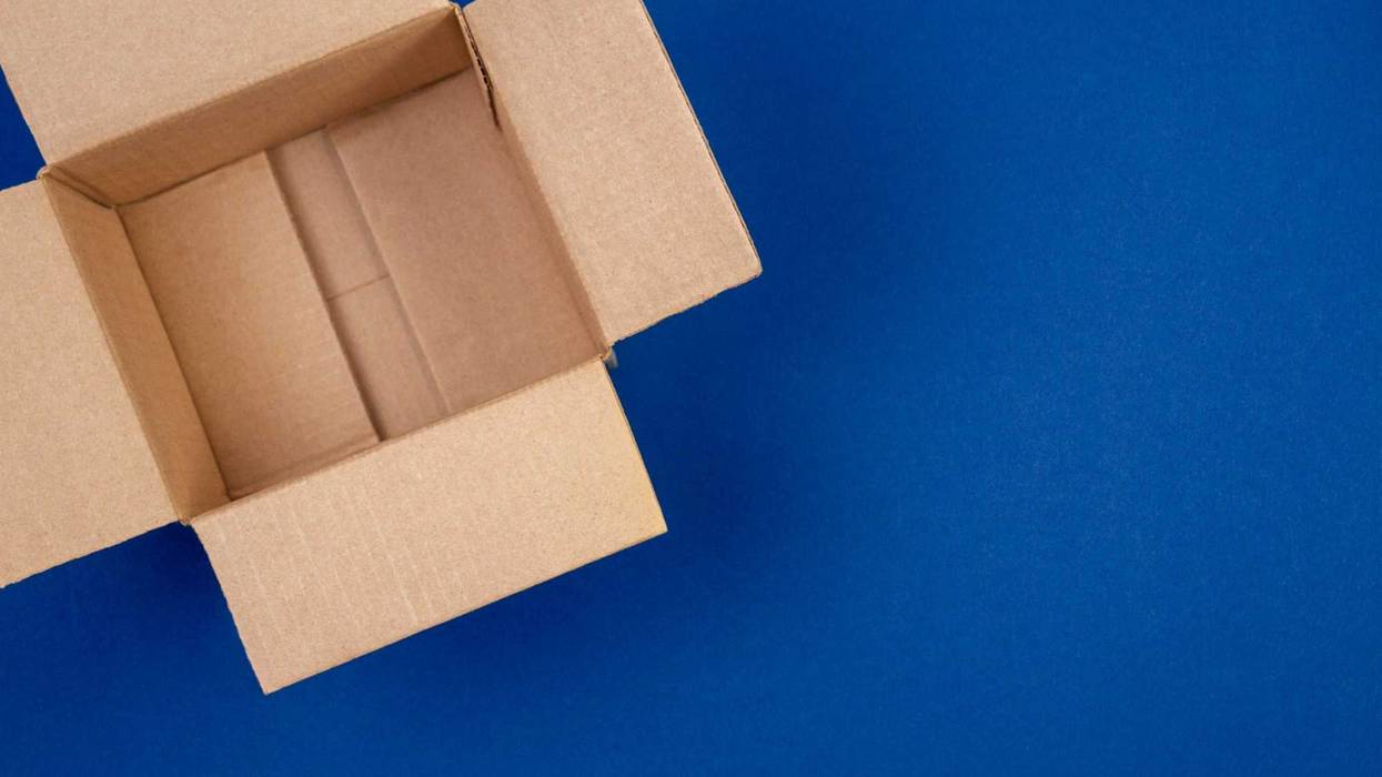Cardboard box stock photo.