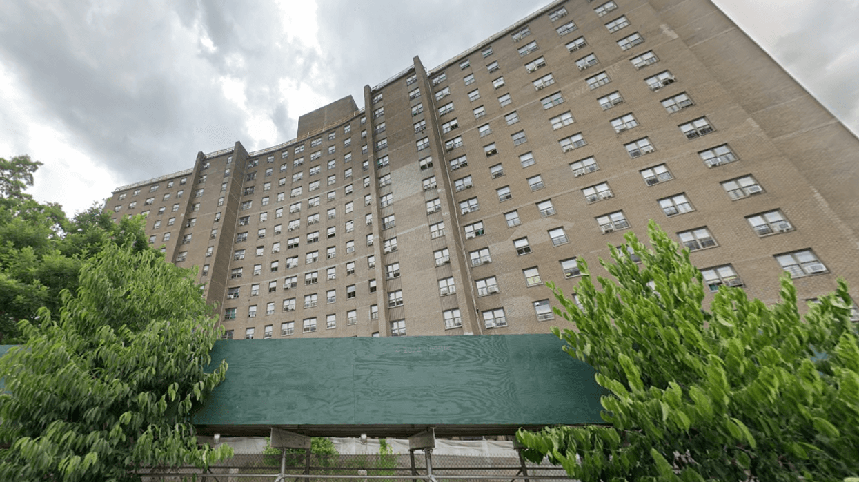 Carey Gardens on Coney Island, the apartment complex where a 75-year-old man was found beaten to death on Thursday.