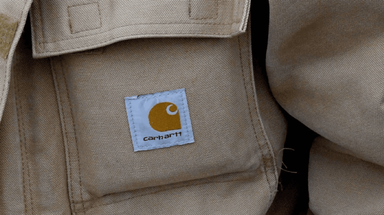 Carhartt logo on a jacket