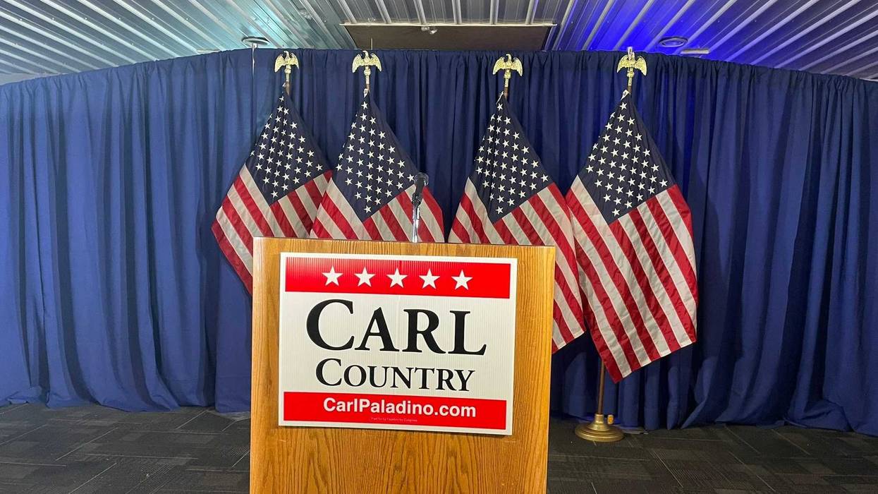 Carl Paladino podium