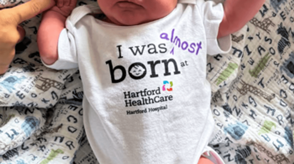 Healthy baby boy born on side of Route 2 in East Hartford