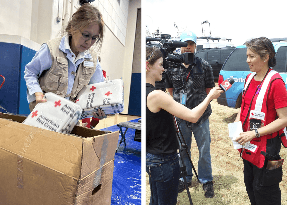 Carmela Burke and American Red Cross