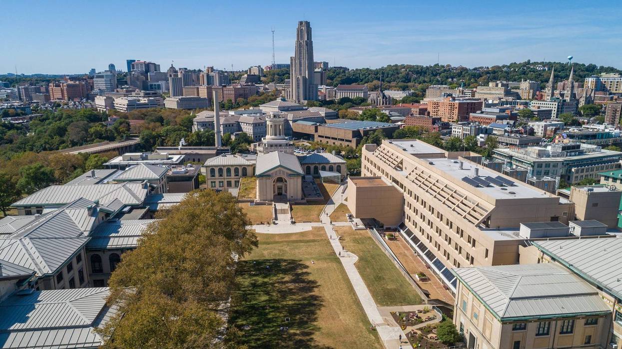 Carnegie Mellon University with the Cathedral of Learning in the background