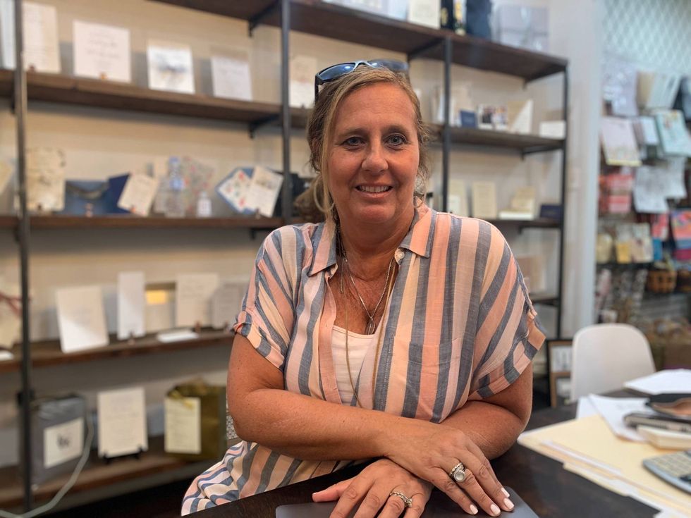 Carolyn Brandhorst, the owner of the Papery in Center City.