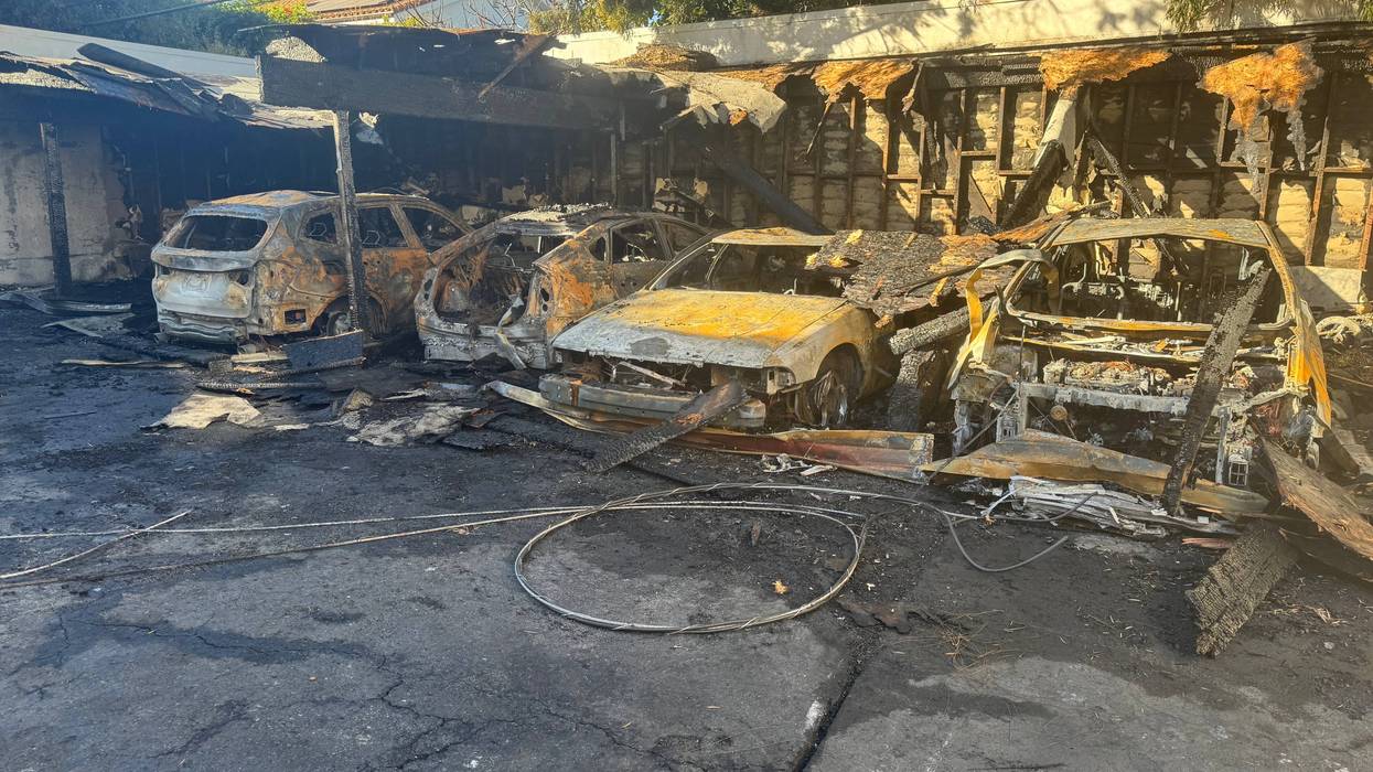 Carport fire