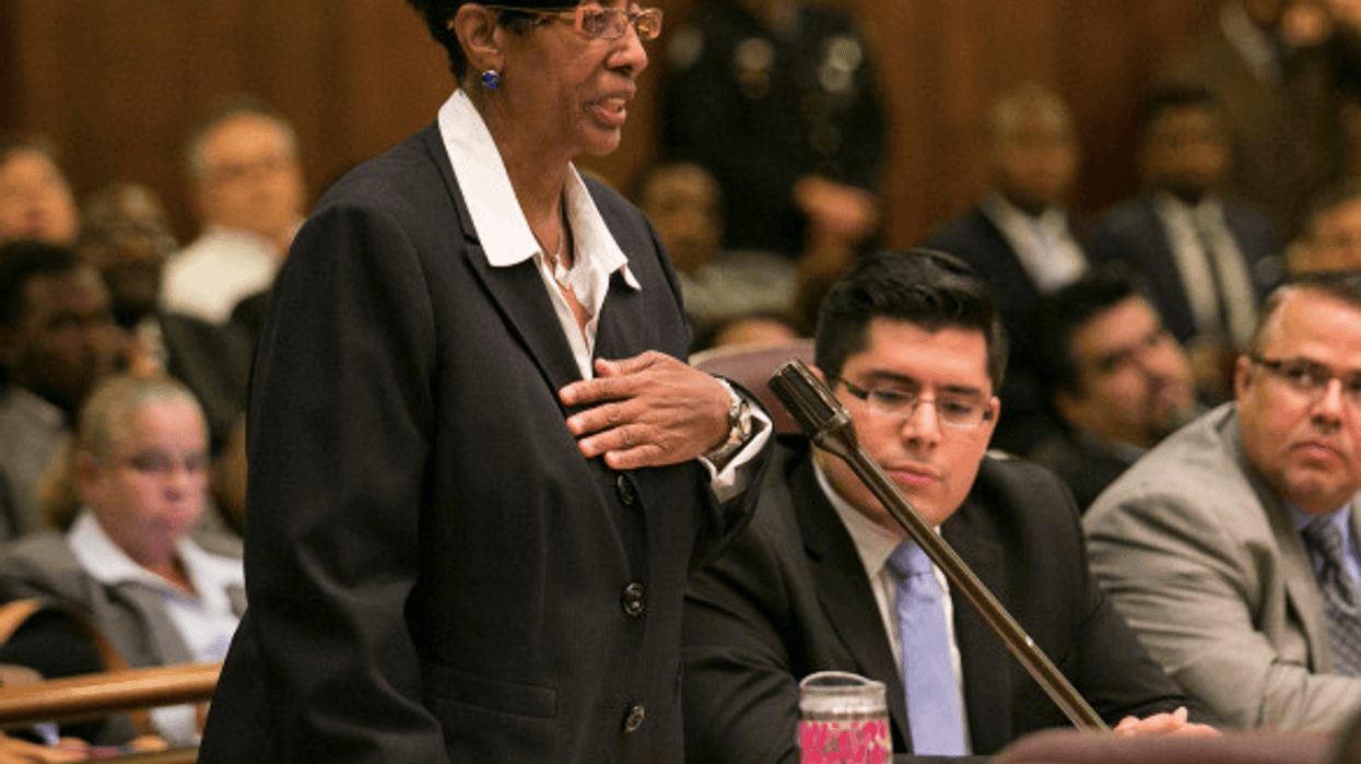 Carrie Austin, file image of her at City Council meeting