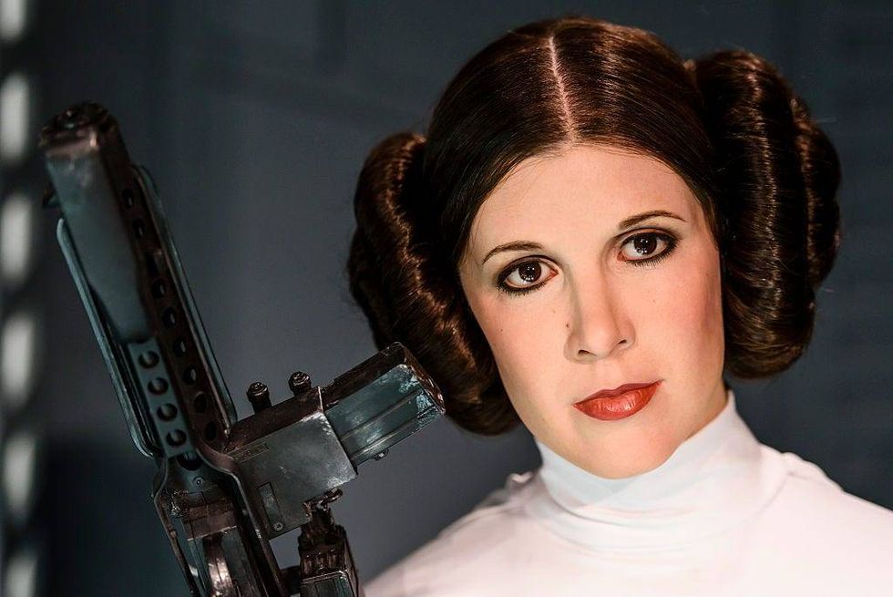 Carrie Fisher as the Star Wars character Leia Organa is displayed on the occasion of Madame Tussauds Berlin Presents New Star Wars Wax Figures.