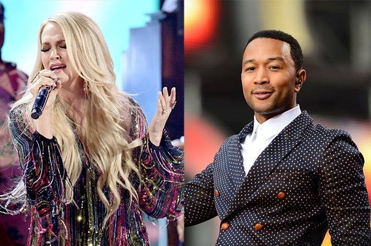 Carrie Underwood and John Legend