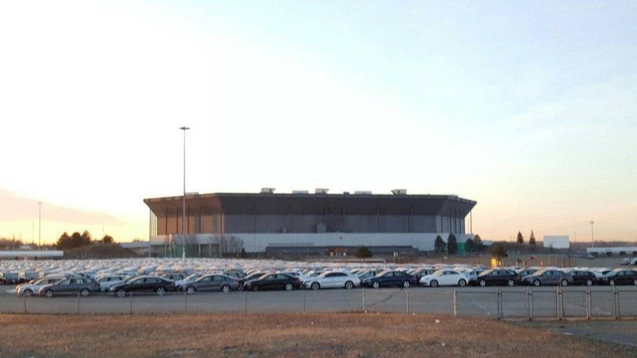 cars at the Silverdome