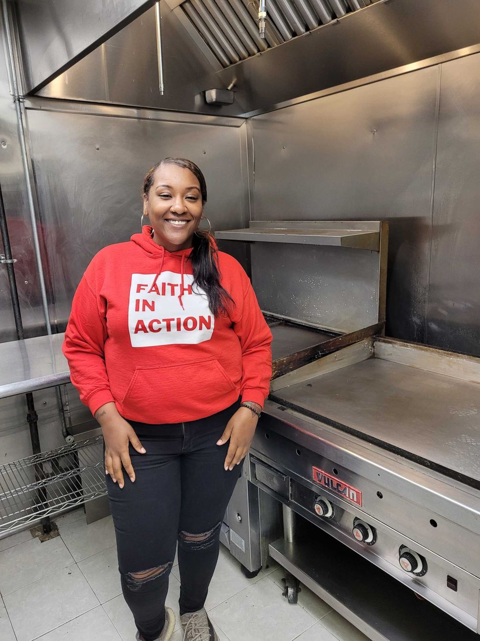 Carter smiles at the thought of ridding meat-filled grills from previous owner