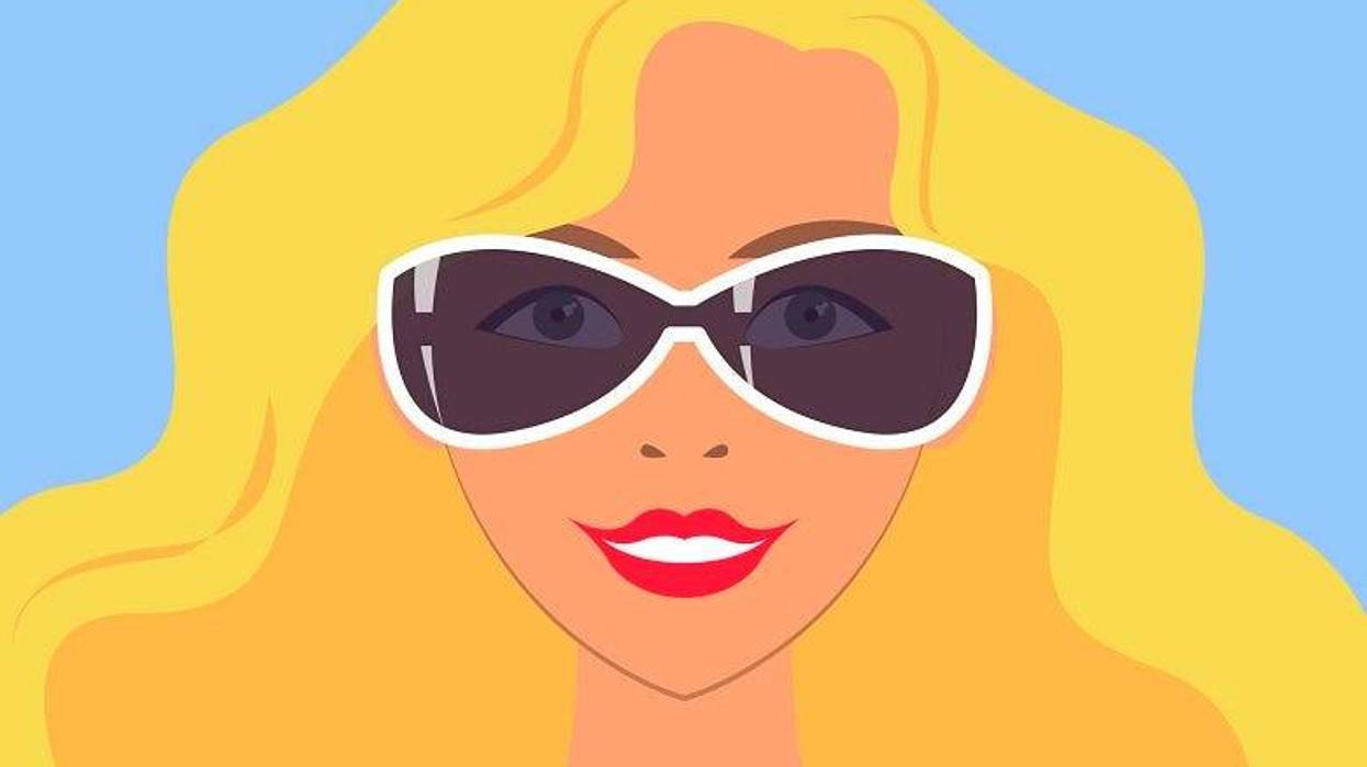 cartoon blonde woman