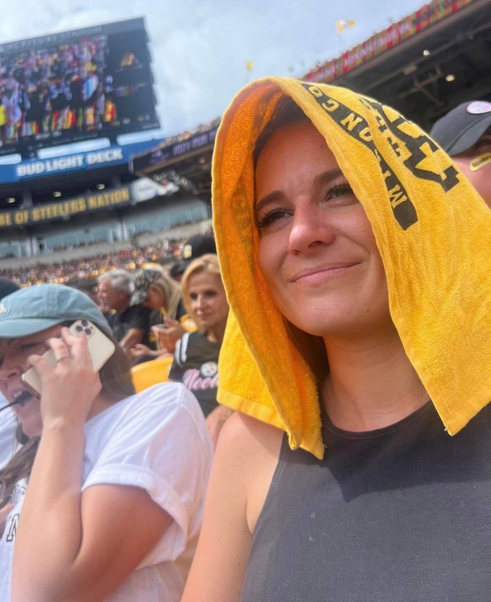 Cassidy Wood at Steelers game