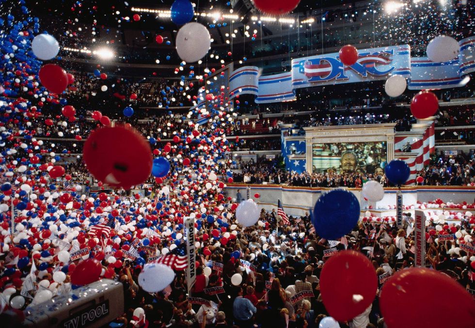 celebration at 1996 DNC
