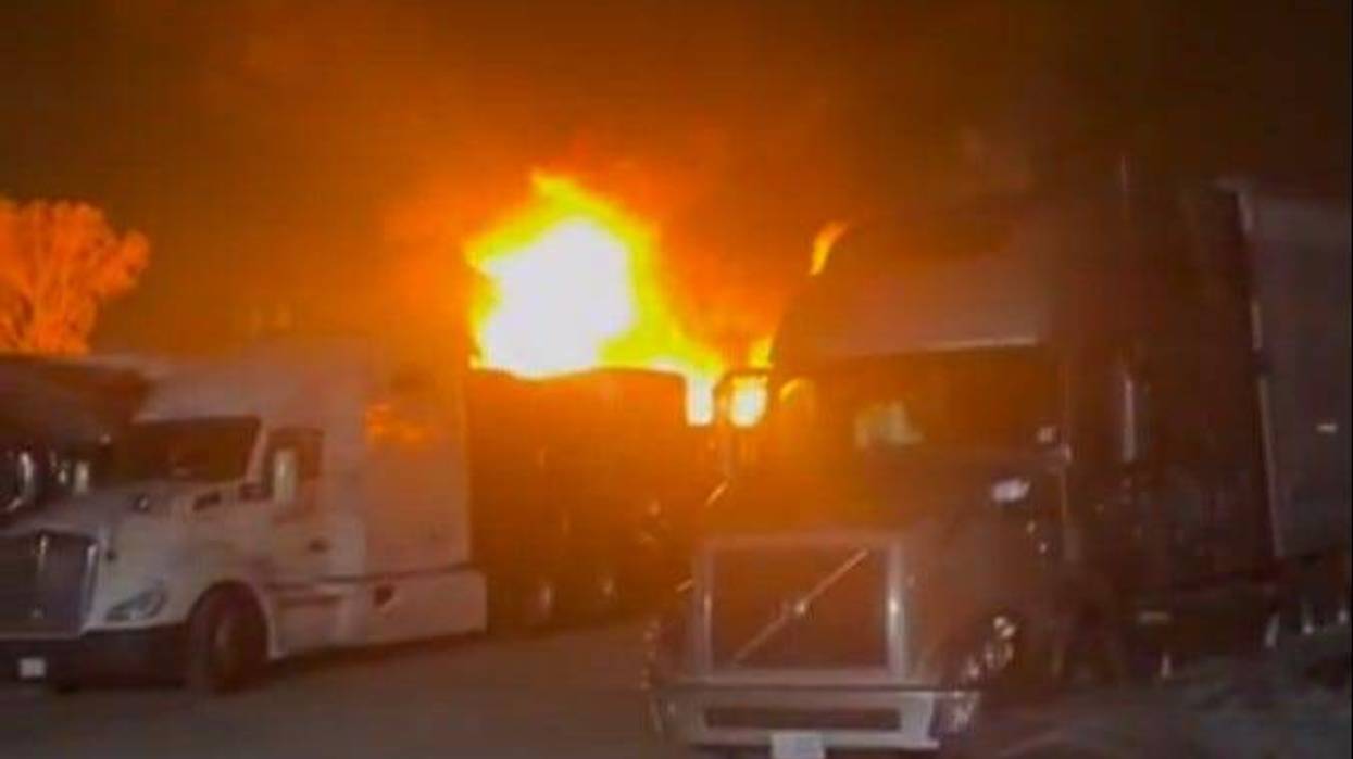 Cell phone footage captured of Clinton Twp. fire, explosions