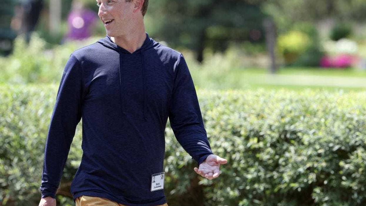 CEO of Facebook Mark Zuckerberg walks to lunch following a session at the Allen & Company Sun Valley Conference on July 08, 2021 in Sun Valley, Idaho.