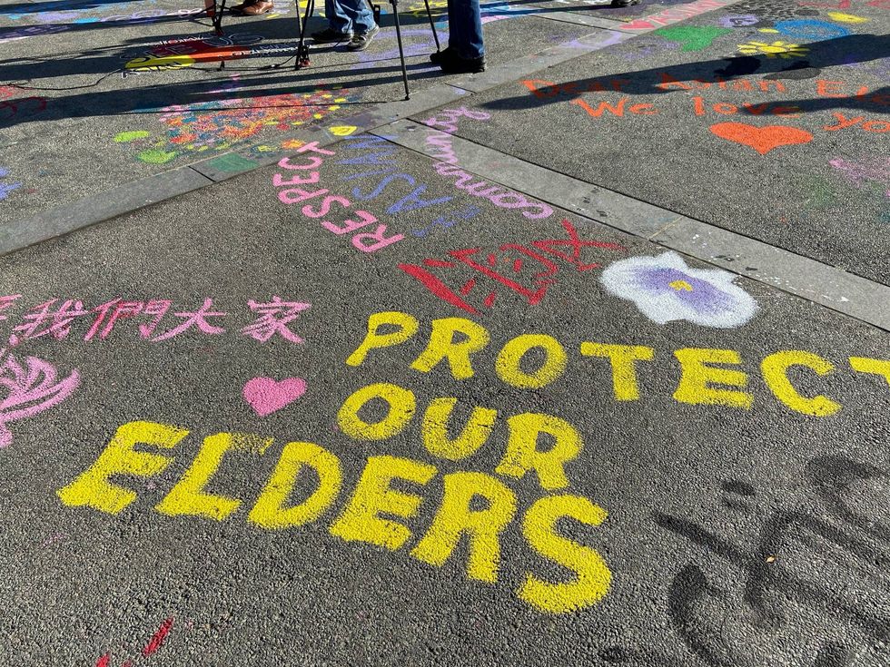 Chalk art in San Francisco