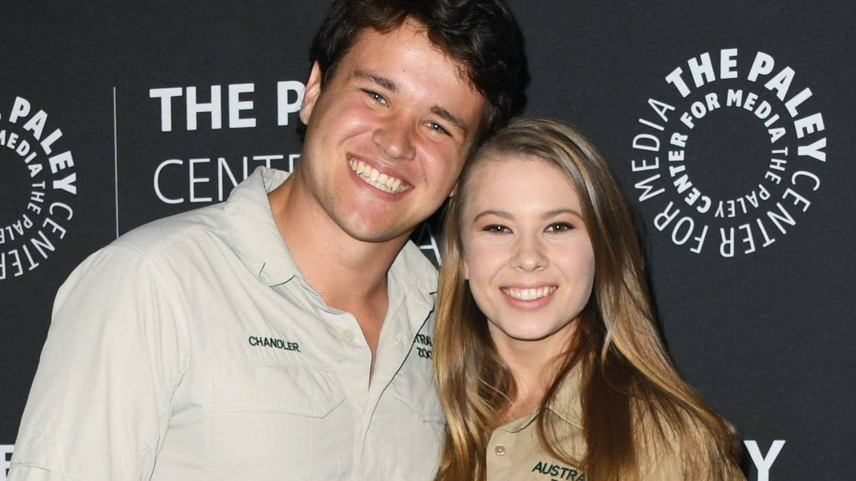 Chandler Powell and Bindi Irwin attend The Paley Center For Media Presents: An Evening With The Irwins: "Crikey! It's The Irwins