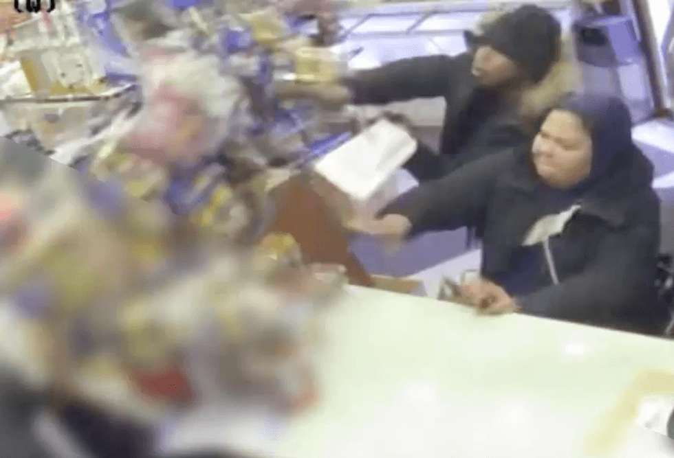 Chaos erupted inside a Harlem deli when workers wouldn
