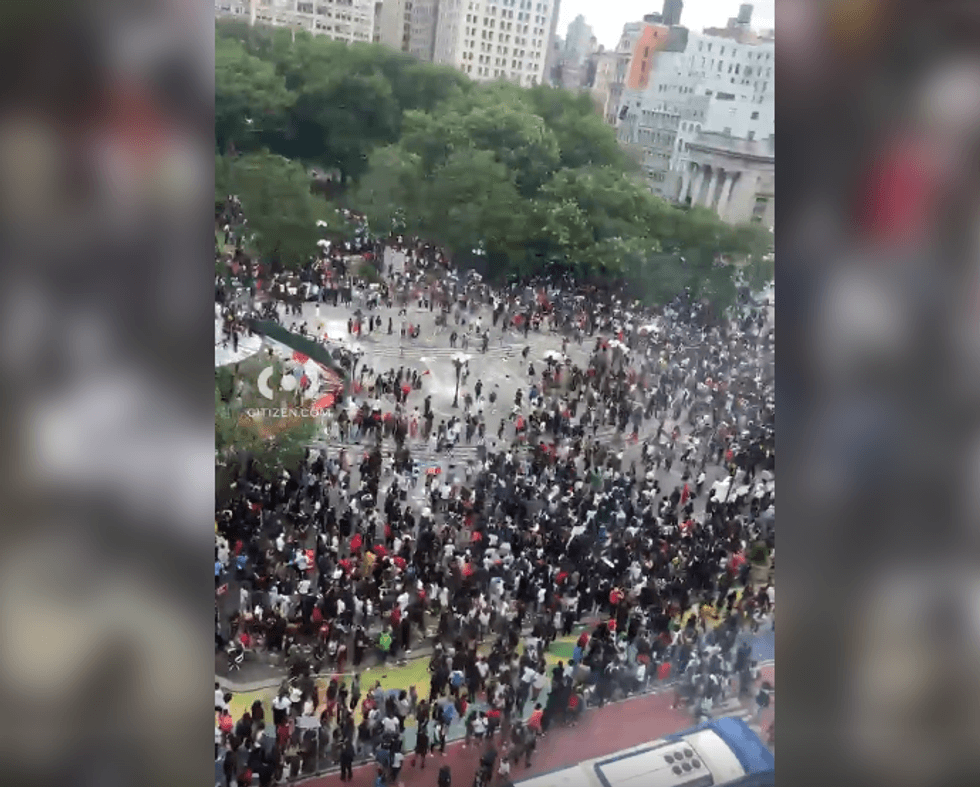 Chaos in Union Square after a social media influencer advertised a PlayStation 5 giveaway.