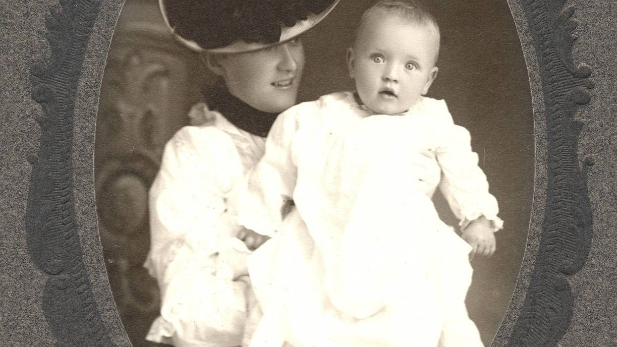 Charles Lindbergh and his mother