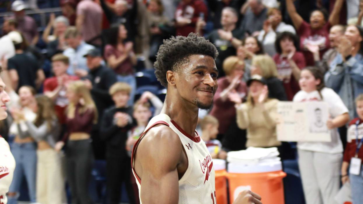 Charleston celebrates its victory in Monday's semifinal