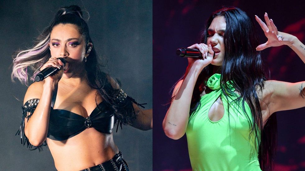 Dua Lipa and Charli XCX laughing about the music industry is pure Pop perfection