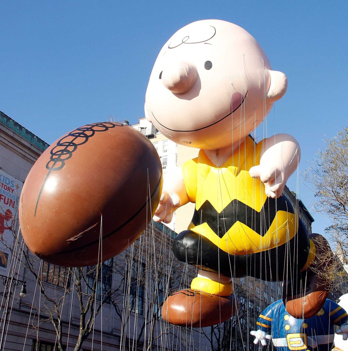 Charlie Brown balloon floats at the 86th Annual Macy's Thanksgiving Day Parade on November 22, 2012 in New York City.