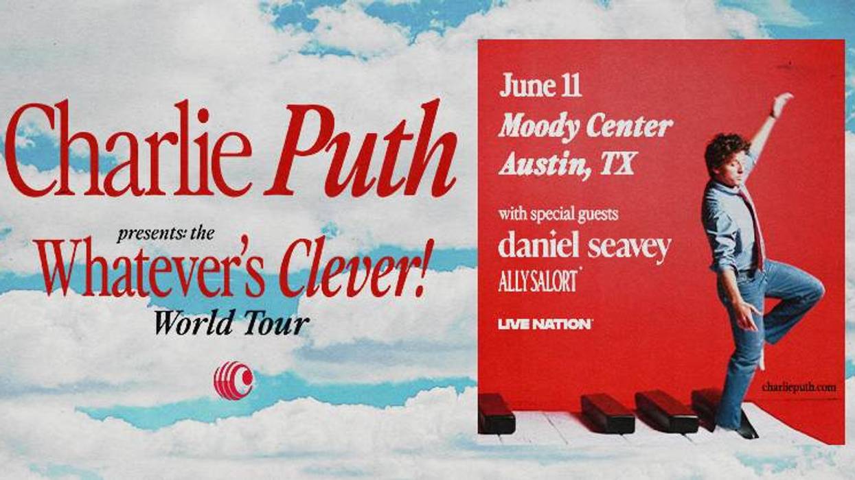 Charlie Puth presents the Whatever's Clever World Tour June 11 Moody Center
