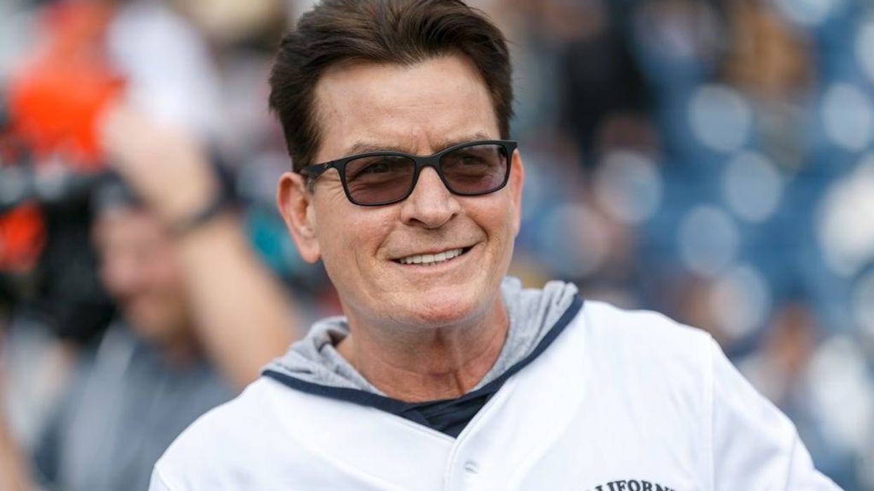Charlie Sheen attends a charity softball game to benefit "California Strong" at Pepperdine University on January 13, 2019 in Malibu, California.