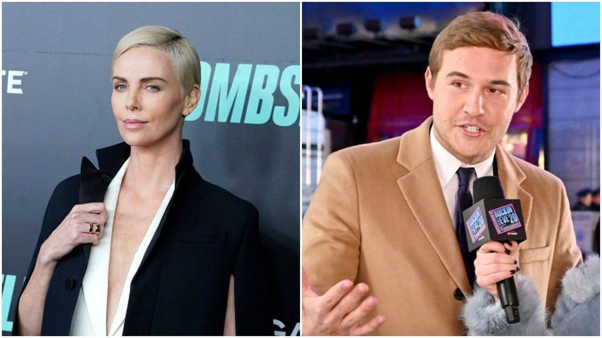 Charlize Theron and Peter Weber