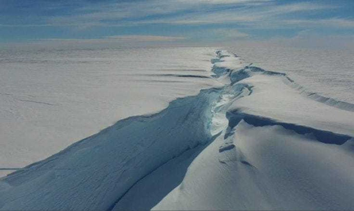 Chasm 1 in the Brunt Ice Shelf.