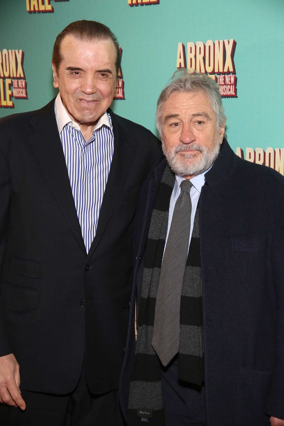 Chazz Palminteri and Robert De Niro attend the Broadway Opening Night Perfomance of