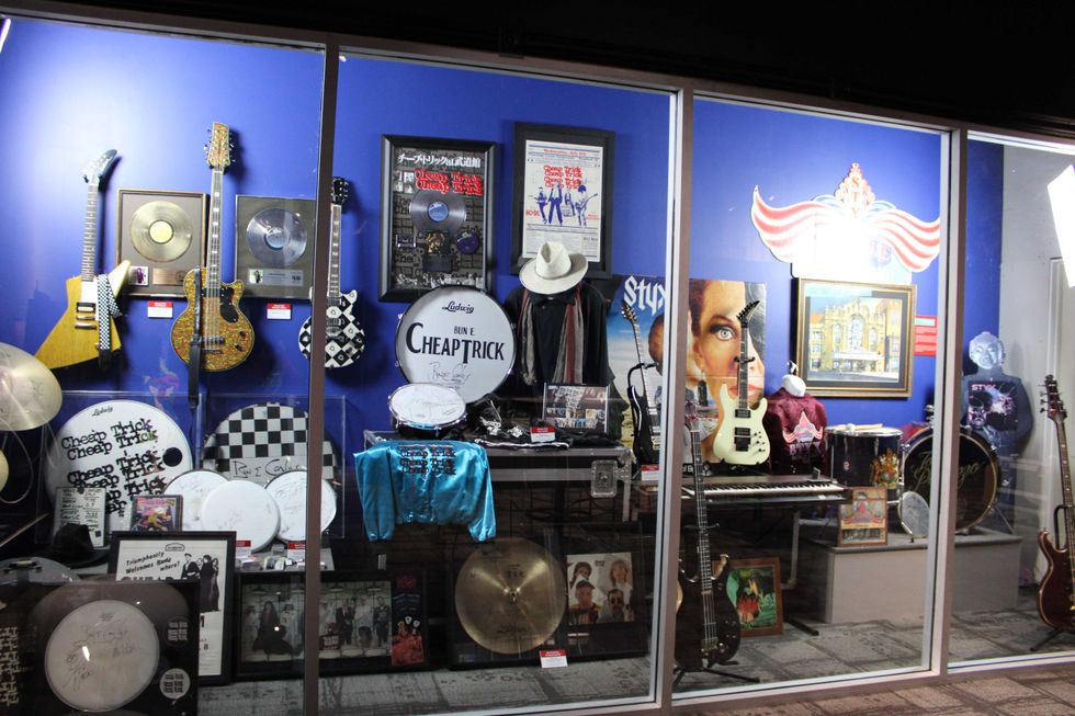 Cheap Exhibit inside the IL Rock & Roll Museum