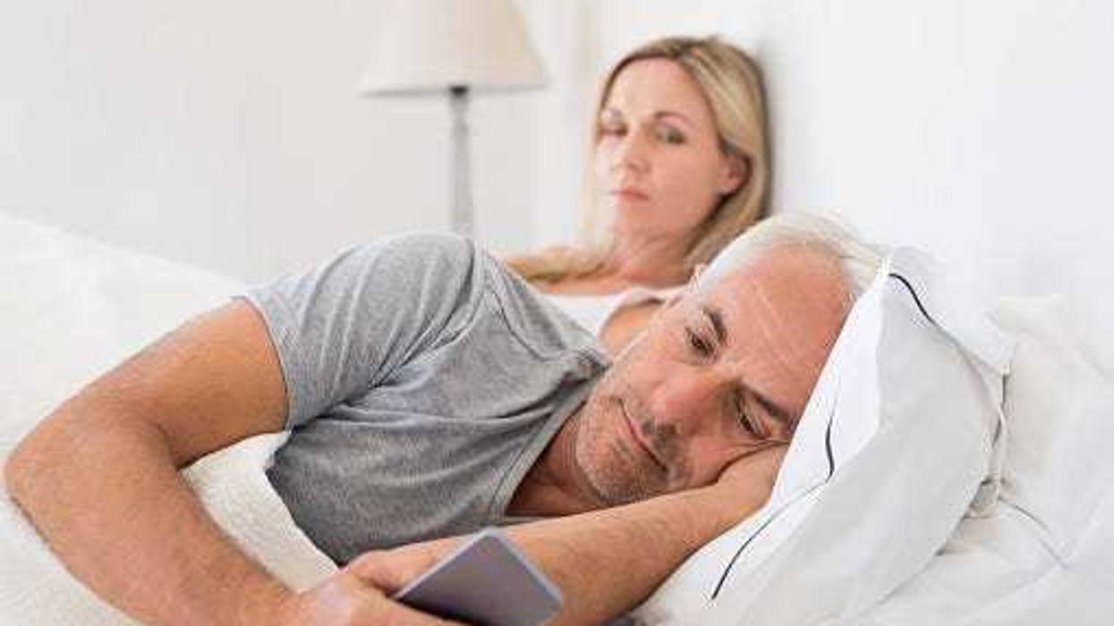 Cheating older couple