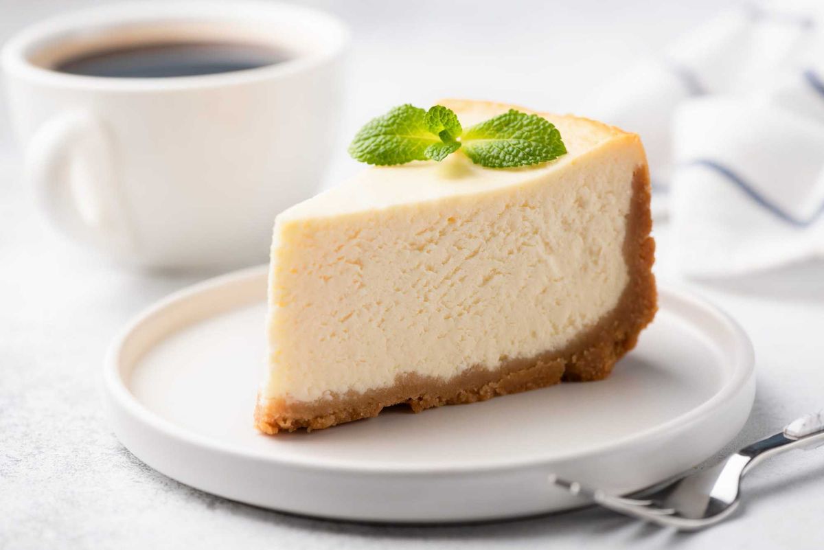 Cheesecake stock photo.