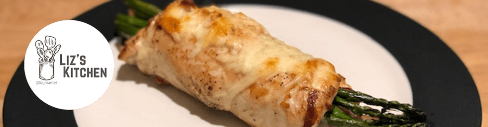 Cheesy Bacon & Asparagus Roll-Up Chicken