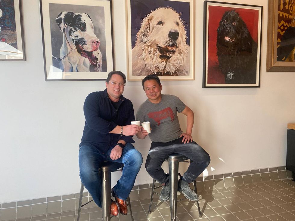 Chef Charles Phan and Liam Mayclem.