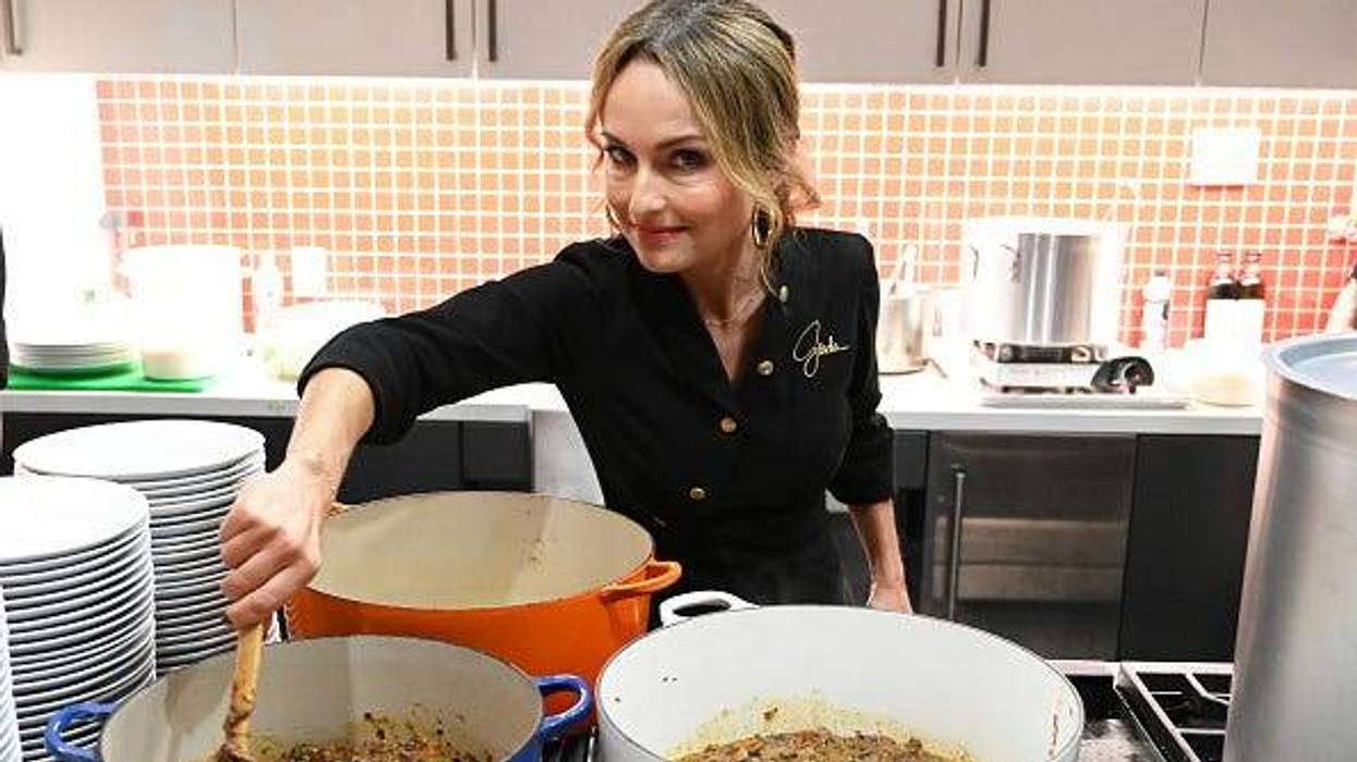 Chef Giada De Laurentiis attends Food Network & Cooking Channel New York City Wine & Food Festival presented by Capital One – Dinner with Giada De Laurentiis and Enrique Olvera part of the Air France Dinner Series at God's Love We Deliver on October 15, 2021 in New York City. (Photo by Slaven Vlasic/Getty Images for NYCWFF)