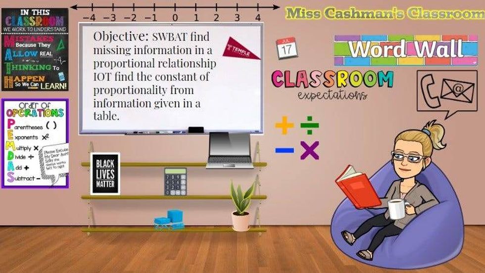 Chelsey Cashman uses Google Classroom and other online tools to teach her Wilson Middle School classes.