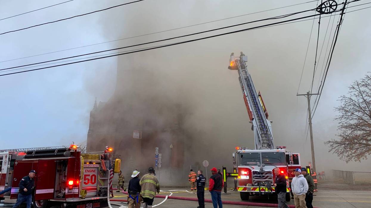 Chester church fire
