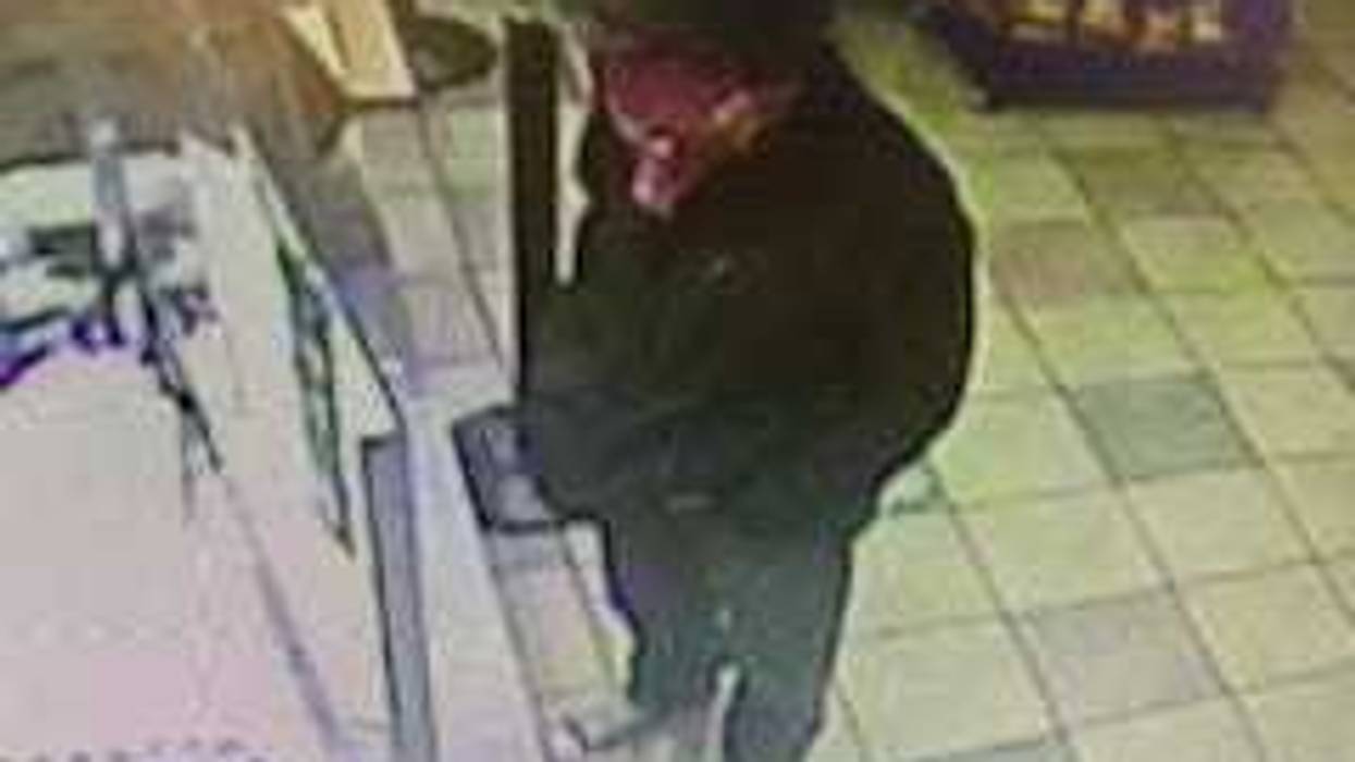 Chesterfield Police searching for a guy who robbed the Subway at 9130 Jeff Davis Highway Tuesday night. (Photo credit: Chesterfield Police)